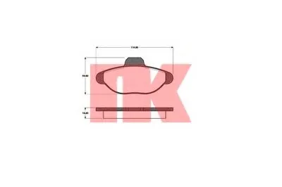 Комплект тормозных колодок, дисковый тормоз NK купить