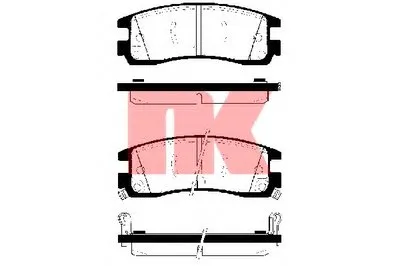Комплект тормозных колодок, дисковый тормоз NK купить