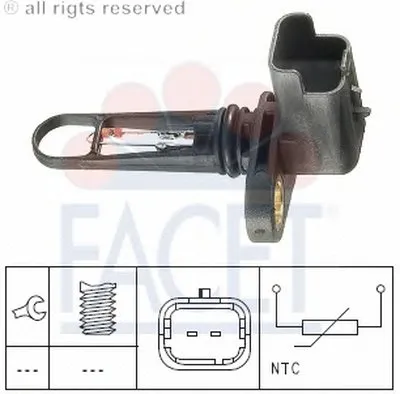 Датчик, температура впускаемого воздуха FACET купить