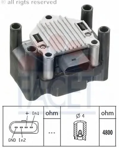 Элемент катушки зажигания FACET купить