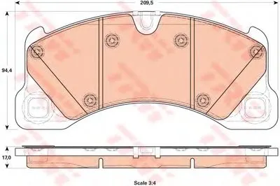 Комплект тормозных колодок, дисковый тормоз TRW купить