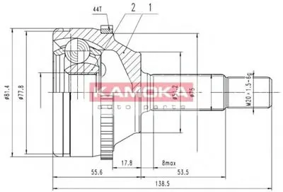 Шарнирный комплект, приводной вал KAMOKA KAMOKA купить