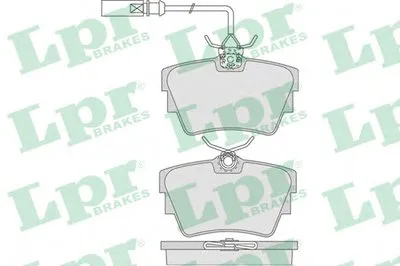 Комплект тормозных колодок, дисковый тормоз LPR купить