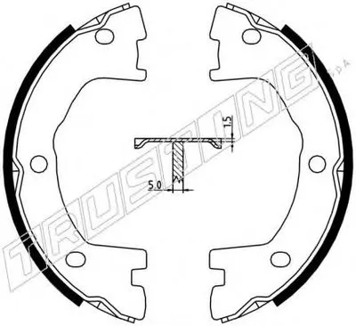 Комплект тормозных колодок, стояночная тормозная система TRUSTING купить