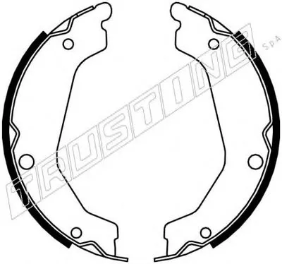 Комплект тормозных колодок, стояночная тормозная система TRUSTING купить