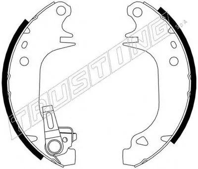 Комплект тормозных колодок TRUSTING купить