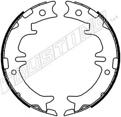 Комплект тормозных колодок, стояночная тормозная система TRUSTING купить