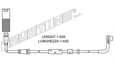 Сигнализатор, износ тормозных колодок TRUSTING купить
