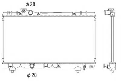 Радиатор, охлаждение двигателя NRF купить