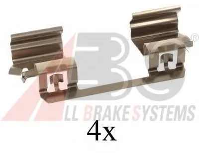 Комплектующие, колодки дискового тормоза A.B.S. купить