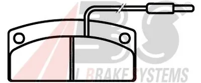 Комплект тормозных колодок, дисковый тормоз A.B.S. купить