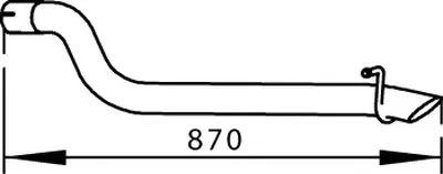 Труба выхлопного газа DINEX купить