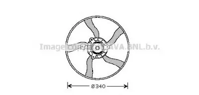 Вентилятор, охлаждение двигателя AVA QUALITY COOLING купить