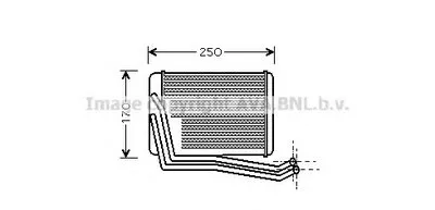 Теплообменник, отопление салона AVA QUALITY COOLING купить