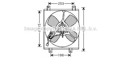 Вентилятор, охлаждение двигателя AVA QUALITY COOLING купить