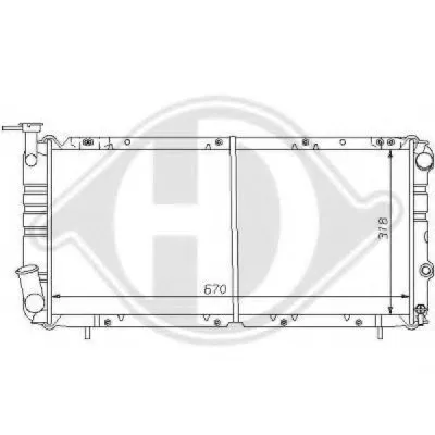 Радиатор, охлаждение двигателя DIEDERICHS купить