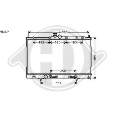 Радиатор, охлаждение двигателя DIEDERICHS купить