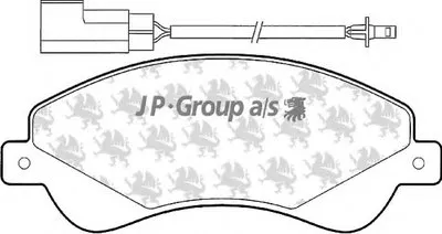 Комплект тормозных колодок, дисковый тормоз QH JP GROUP купить