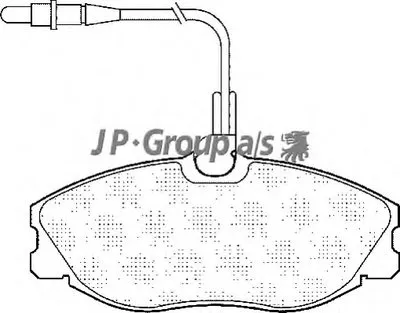 Комплект тормозных колодок, дисковый тормоз QH JP GROUP купить