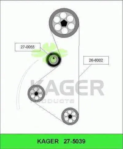 Комплект ремня ГРМ KAGER купить