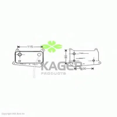 масляный радиатор, двигательное масло KAGER купить