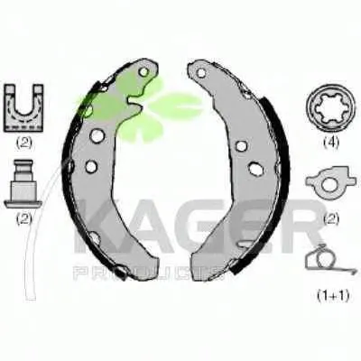 Комплект тормозных колодок KAGER купить