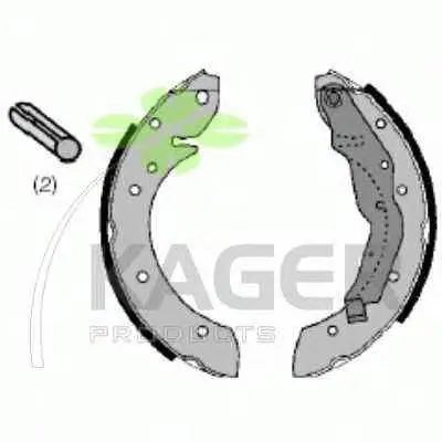 Комплект тормозных колодок KAGER купить