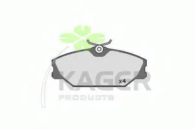 Комплект тормозных колодок, дисковый тормоз KAGER купить