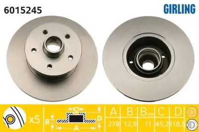 Тормозной диск GIRLING купить