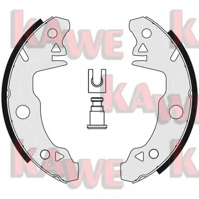Комплект тормозных колодок KAWE купить