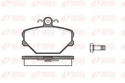 Комплект тормозных колодок, дисковый тормоз KAWE купить