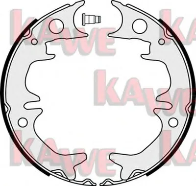 Комплект тормозных колодок, стояночная тормозная система KAWE купить
