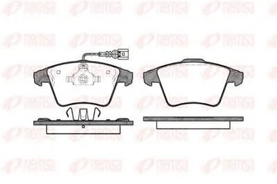 Комплект тормозных колодок, дисковый тормоз KAWE купить