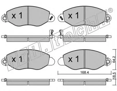 Комплект тормозных колодок, дисковый тормоз fri.tech. купить