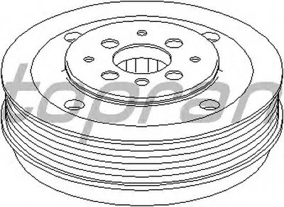 Ременный шкив, коленчатый вал TOPRAN купить