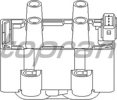 Катушка зажигания TOPRAN купить