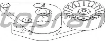Натяжитель ремня, клиновой зубча TOPRAN купить