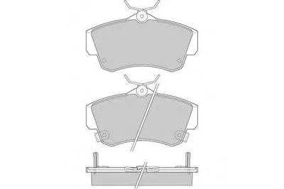 Комплект тормозных колодок, дисковый тормоз E.T.F. купить