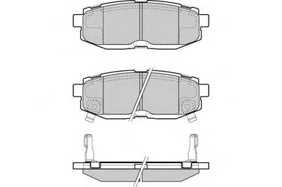 Комплект тормозных колодок, дисковый тормоз E.T.F. купить
