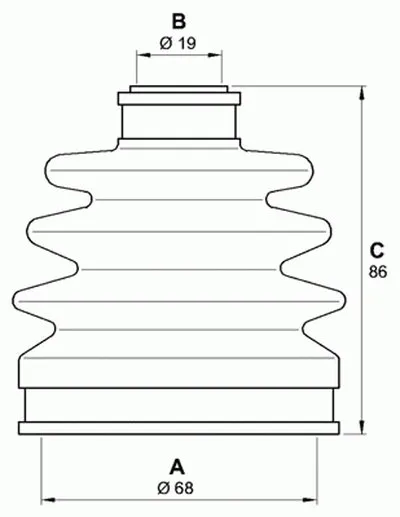 Комплект пылника, приводной вал SPIN OPEN PARTS купить