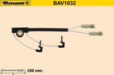 Сигнализатор, износ тормозных колодок BARUM купить