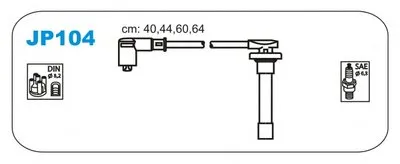 Комплект проводов зажигания JANMOR купить