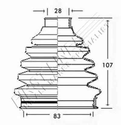 Пыльник, приводной вал FIRST LINE купить