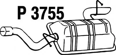 Глушитель выхлопных газов конечный FENNO купить