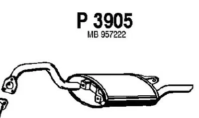 Глушитель выхлопных газов конечный FENNO купить
