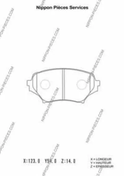 Комплект тормозных колодок, дисковый тормоз NPS купить