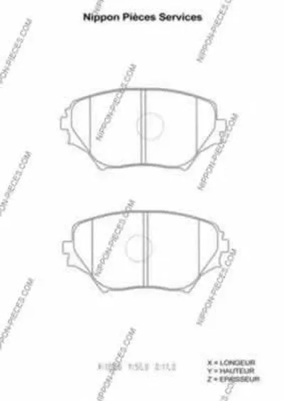 Комплект тормозных колодок, дисковый тормоз NPS купить