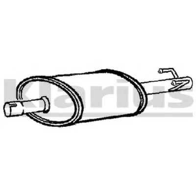 Средний глушитель выхлопных газов KLARIUS купить