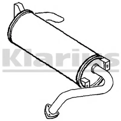 Глушитель выхлопных газов конечный KLARIUS купить