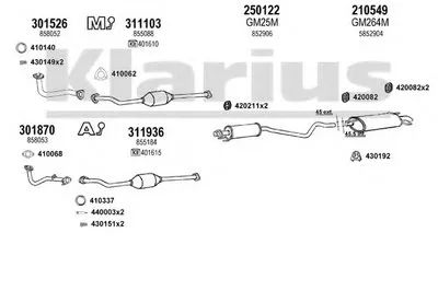 Система выпуска ОГ KLARIUS купить